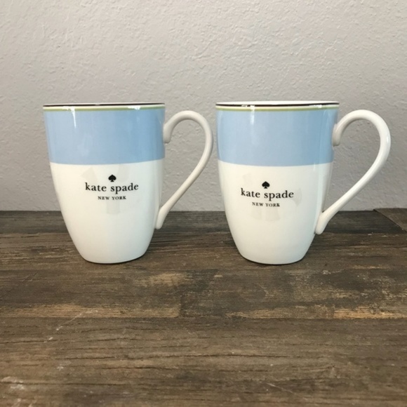kate spade Accessories - Kate Spade Market Street Blue Mugs